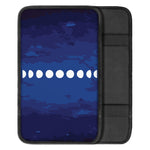 Starry Sky Lunar Phase Print Car Center Console Cover