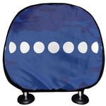 Starry Sky Lunar Phase Print Car Headrest Covers