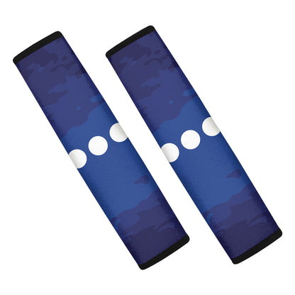 Starry Sky Lunar Phase Print Car Seat Belt Covers