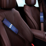 Starry Sky Lunar Phase Print Car Seat Belt Covers