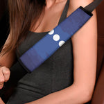Starry Sky Lunar Phase Print Car Seat Belt Covers