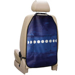 Starry Sky Lunar Phase Print Car Seat Organizers