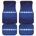 Starry Sky Lunar Phase Print Front and Back Car Floor Mats