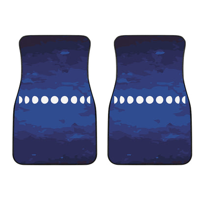 Starry Sky Lunar Phase Print Front Car Floor Mats