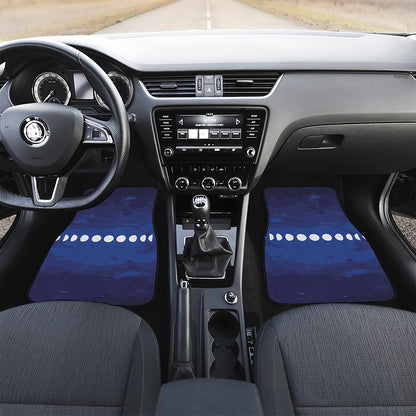 Starry Sky Lunar Phase Print Front Car Floor Mats