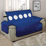 Starry Sky Lunar Phase Print Half Sofa Protector