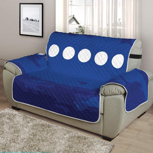 Starry Sky Lunar Phase Print Half Sofa Protector