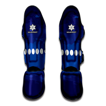 Starry Sky Lunar Phase Print Muay Thai Shin Guard