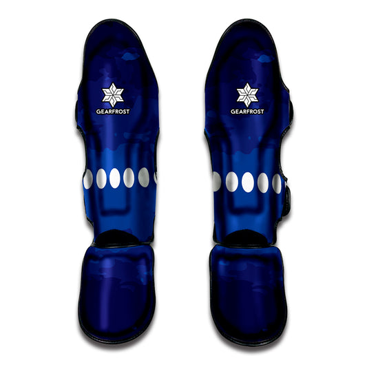 Starry Sky Lunar Phase Print Muay Thai Shin Guard