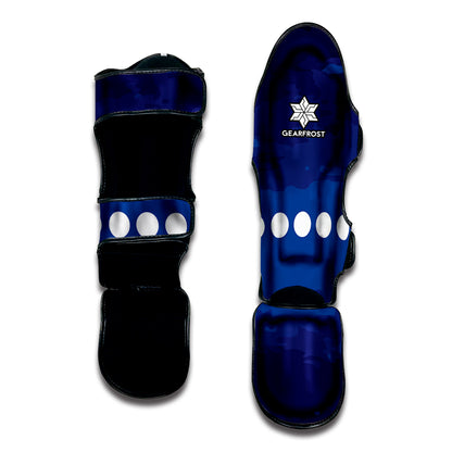 Starry Sky Lunar Phase Print Muay Thai Shin Guard