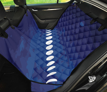 Starry Sky Lunar Phase Print Pet Car Back Seat Cover