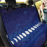 Starry Sky Lunar Phase Print Pet Car Back Seat Cover