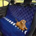 Starry Sky Lunar Phase Print Pet Car Back Seat Cover