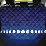 Starry Sky Lunar Phase Print Pet Car Back Seat Cover