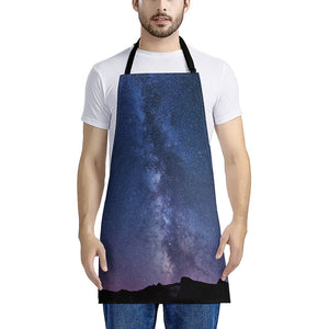 Stars Night Milky Way Print Apron