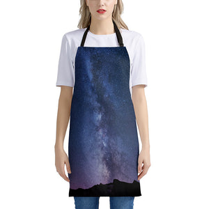 Stars Night Milky Way Print Apron