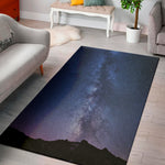 Stars Night Milky Way Print Area Rug