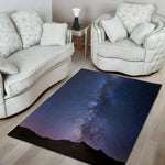 Stars Night Milky Way Print Area Rug