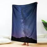 Stars Night Milky Way Print Blanket