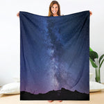 Stars Night Milky Way Print Blanket