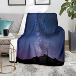 Stars Night Milky Way Print Blanket