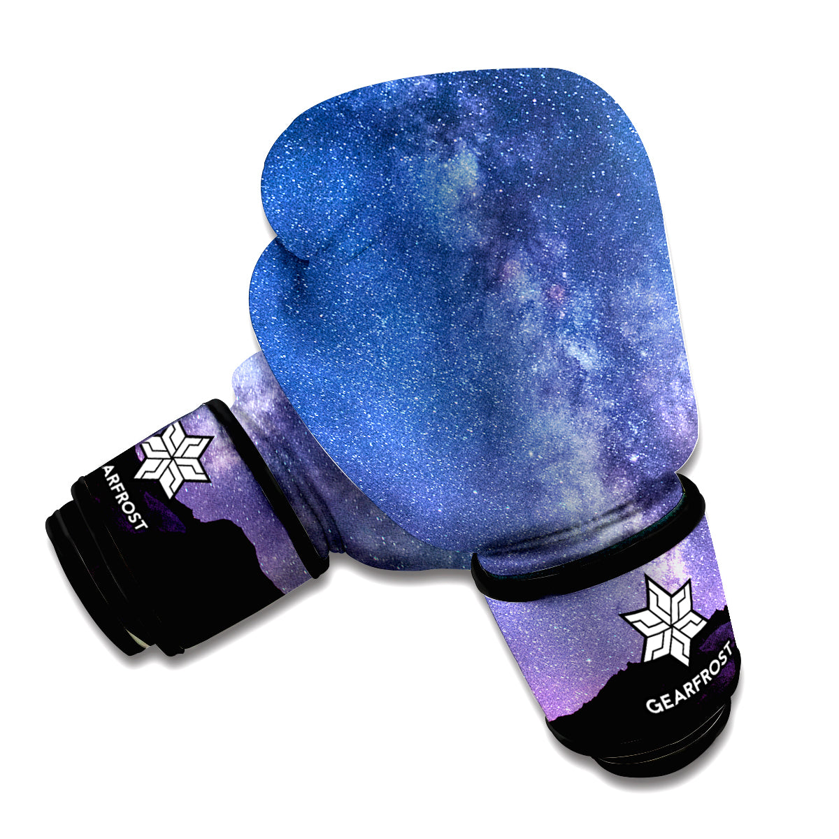 Stars Night Milky Way Print Boxing Gloves