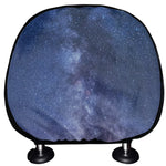 Stars Night Milky Way Print Car Headrest Covers