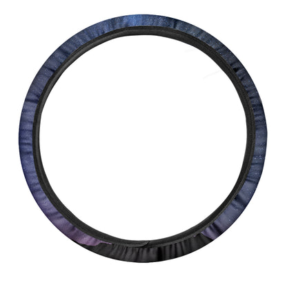 Stars Night Milky Way Print Car Steering Wheel Cover