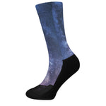 Stars Night Milky Way Print Crew Socks
