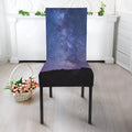 Stars Night Milky Way Print Dining Chair Slipcover