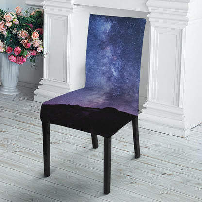 Stars Night Milky Way Print Dining Chair Slipcover