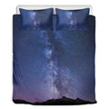 Stars Night Milky Way Print Duvet Cover Bedding Set