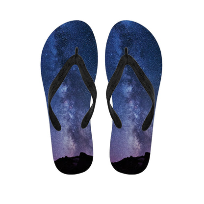 Stars Night Milky Way Print Flip Flops