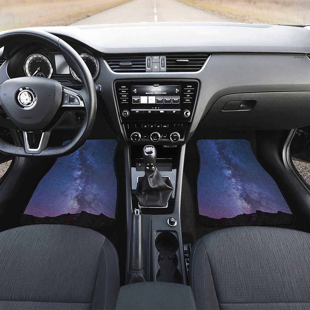 Stars Night Milky Way Print Front and Back Car Floor Mats