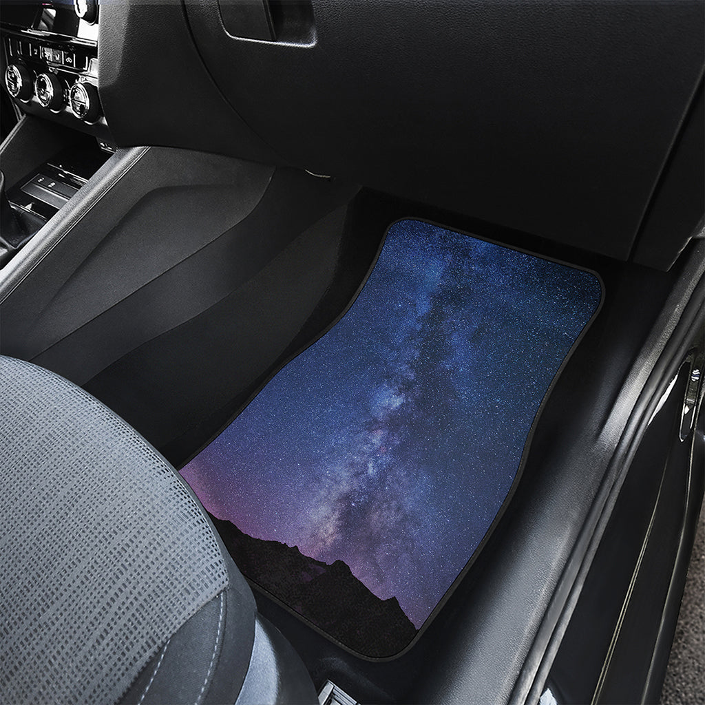 Stars Night Milky Way Print Front and Back Car Floor Mats