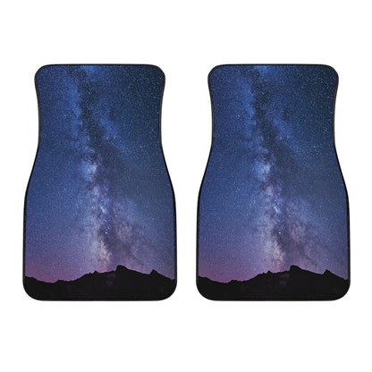 Stars Night Milky Way Print Front Car Floor Mats