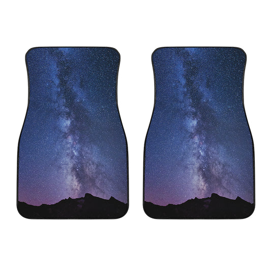 Stars Night Milky Way Print Front Car Floor Mats
