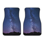 Stars Night Milky Way Print Front Car Floor Mats
