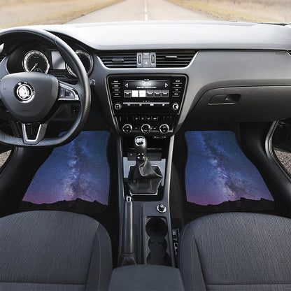 Stars Night Milky Way Print Front Car Floor Mats