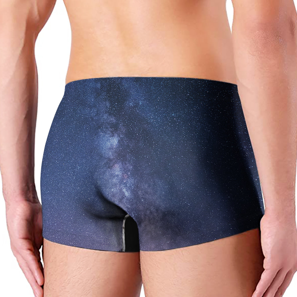 Stars Night Milky Way Print Men's Boxer Briefs