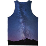 Stars Night Milky Way Print Men's Tank Top