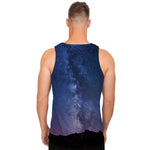 Stars Night Milky Way Print Men's Tank Top