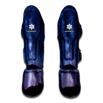 Stars Night Milky Way Print Muay Thai Shin Guard