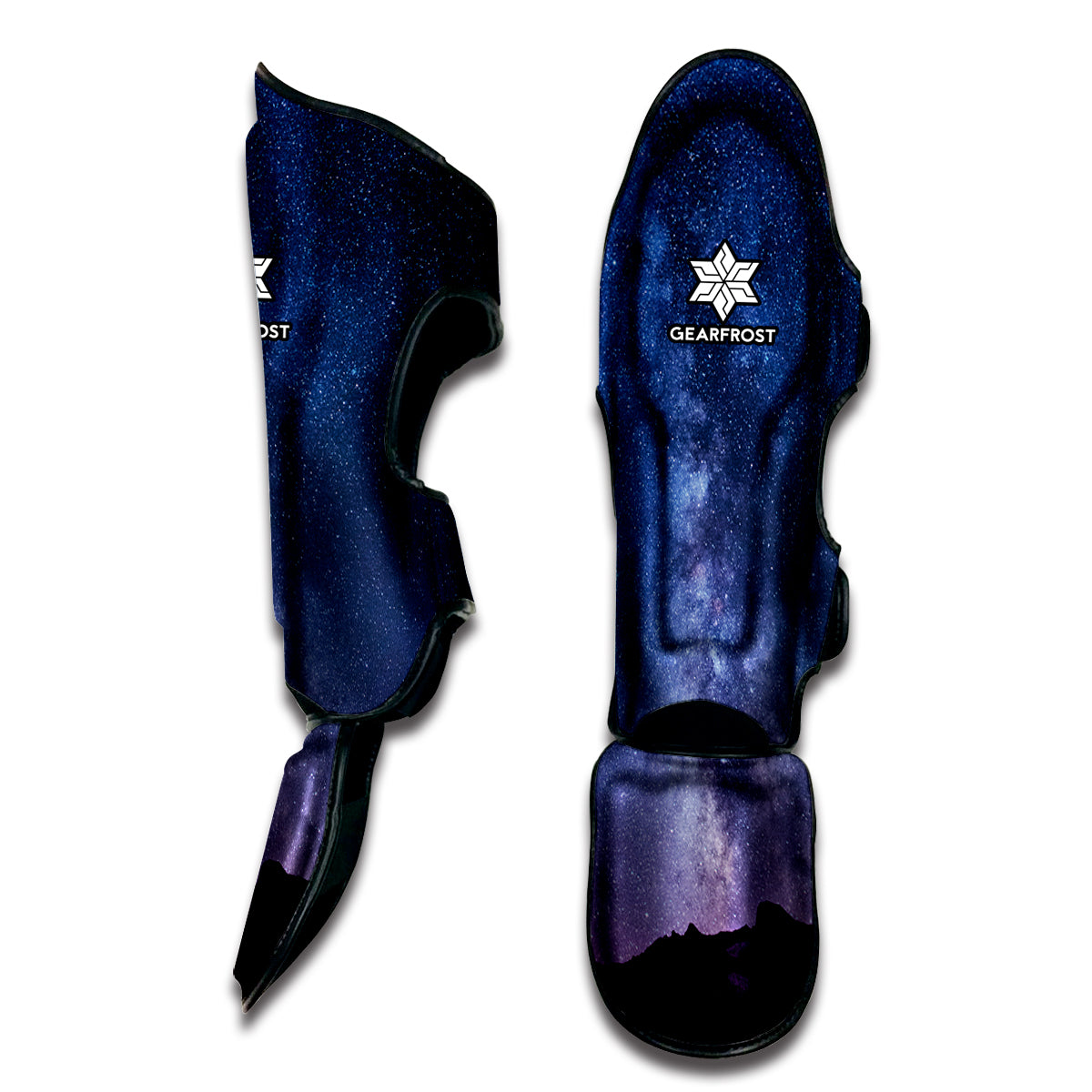 Stars Night Milky Way Print Muay Thai Shin Guard
