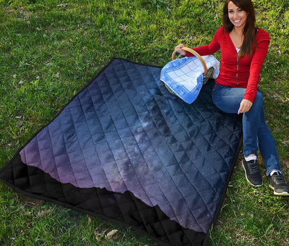 Stars Night Milky Way Print Quilt