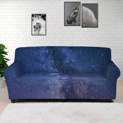 Stars Night Milky Way Print Sofa Cover