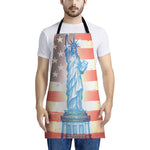 Statue of Liberty USA Flag Print Apron