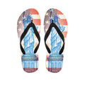 Statue of Liberty USA Flag Print Flip Flops
