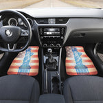 Statue of Liberty USA Flag Print Front and Back Car Floor Mats