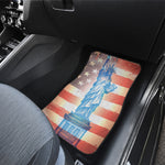 Statue of Liberty USA Flag Print Front and Back Car Floor Mats